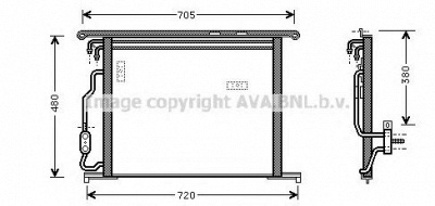 AVA QUALITY COOLING ms5280 -  Конденсатор, кондиционер